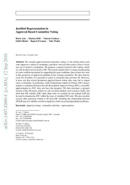 Justified Representation in Approval-Based Committee Voting