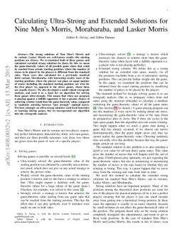 Calculating Ultra-Strong and Extended Solutions for Nine Men's Morris, Morabaraba, and Lasker Morris