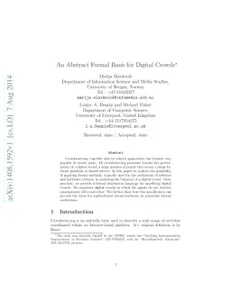 An Abstract Formal Basis for Digital Crowds