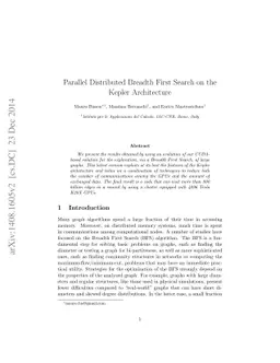Parallel Distributed Breadth First Search on the Kepler Architecture