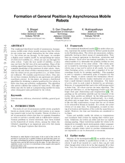 Formation of General Position by Asynchronous Mobile Robots