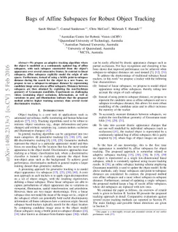 Bags of Affine Subspaces for Robust Object Tracking