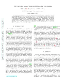Efficient Exploration of Multi-Modal Posterior Distributions