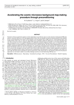 Accelerating Cosmic Microwave Background map-making procedure through
  preconditioning