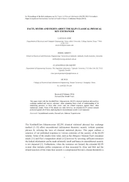 Facts, myths and fights about the KLJN classical physical key exchanger