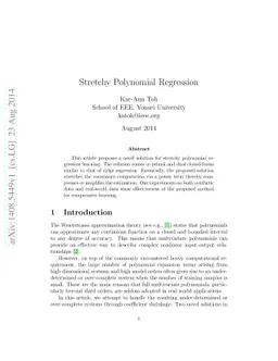 Stretchy Polynomial Regression