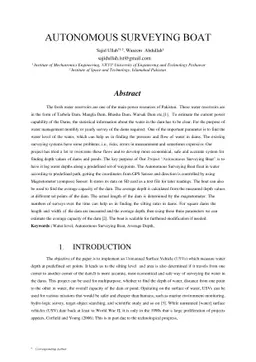 Autonomous Surveying Boat