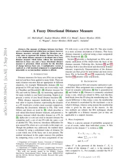 A Fuzzy Directional Distance Measure