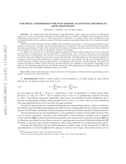 Far-Field Compression for Fast Kernel Summation Methods in High
  Dimensions