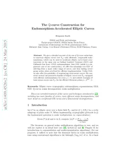 The Q-curve construction for endomorphism-accelerated elliptic curves