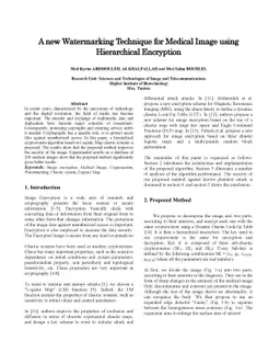 A new Watermarking Technique for Medical Image using Hierarchical
  Encryption