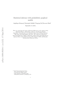 Statistical inference with probabilistic graphical models