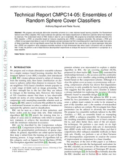 Ensembles of Random Sphere Cover Classifiers