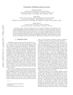 Cumulants of Hawkes point processes