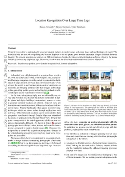 Location Recognition Over Large Time Lags