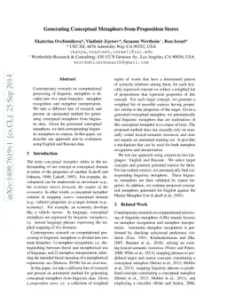 Generating Conceptual Metaphors from Proposition Stores