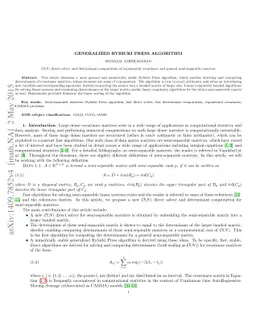 Generalized Rybicki Press algorithm