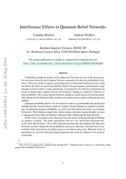 Interference Effects in Quantum Belief Networks