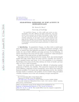 Near-optimal estimation of jump activity in semimartingales