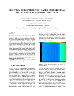 Spectrum Hole Prediction Based On Historical Data: A Neural Network
  Approach