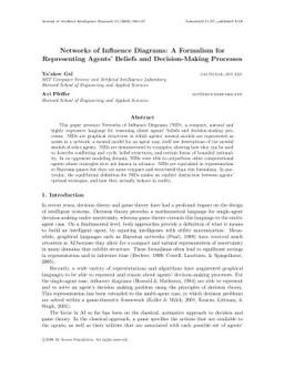 Networks of Influence Diagrams: A Formalism for Representing Agents'
  Beliefs and Decision-Making Processes