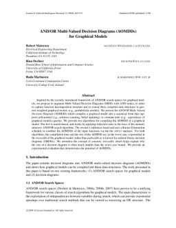 AND/OR Multi-Valued Decision Diagrams (AOMDDs) for Graphical Models