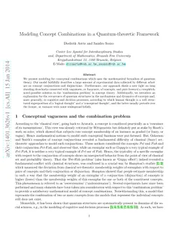 Modeling Concept Combinations in a Quantum-theoretic Framework
