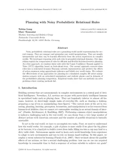 Planning with Noisy Probabilistic Relational Rules