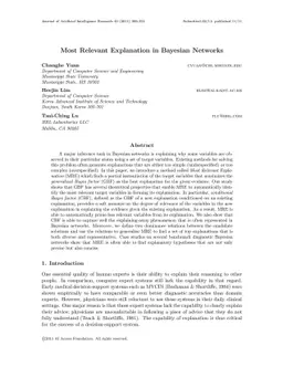 Most Relevant Explanation in Bayesian Networks