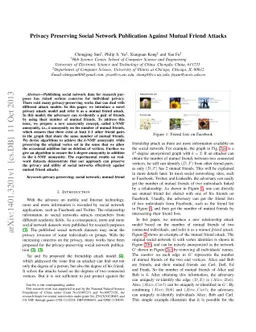 Privacy Preserving Social Network Publication Against Mutual Friend
  Attacks