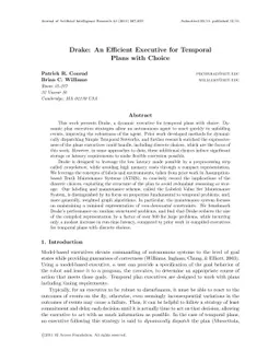 Drake: An Efficient Executive for Temporal Plans with Choice