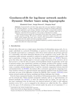 Goodness-of-fit for log-linear network models: Dynamic Markov bases
  using hypergraphs