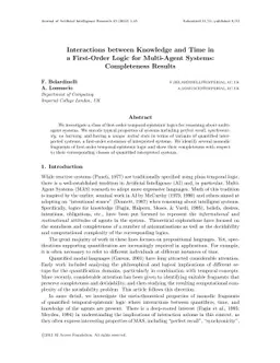 Interactions between Knowledge and Time in a First-Order Logic for
  Multi-Agent Systems: Completeness Results