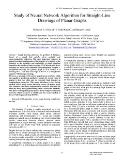 Study of Neural Network Algorithm for Straight-Line Drawings of Planar
  Graphs
