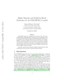 Higher Moments and Prediction Based Estimation for the COGARCH(1,1)
  model