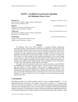 NuMVC: An Efficient Local Search Algorithm for Minimum Vertex Cover