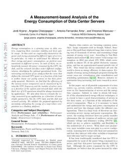 A Measurement-based Analysis of the Energy Consumption of Data Center
  Servers