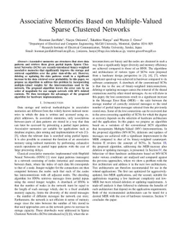 Associative Memories Based on Multiple-Valued Sparse Clustered Networks