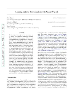 Learning Ordered Representations with Nested Dropout