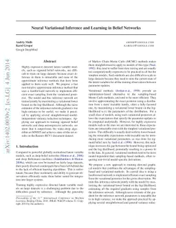 Neural Variational Inference and Learning in Belief Networks