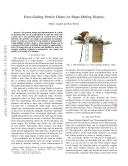 Force-Guiding Particle Chains for Shape-Shifting Displays