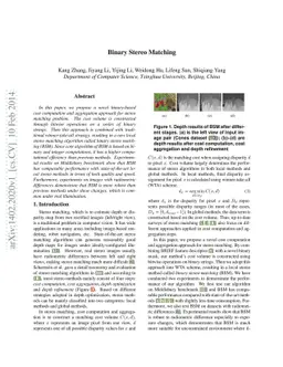 Binary Stereo Matching