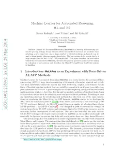 Machine Learner for Automated Reasoning 0.4 and 0.5
