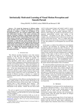 Intrinsically Motivated Learning of Visual Motion Perception and Smooth
  Pursuit