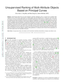 Unsupervised Ranking of Multi-Attribute Objects Based on Principal
  Curves