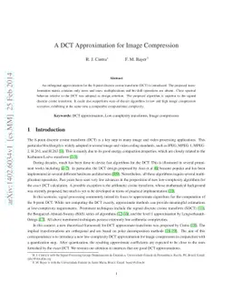 A DCT Approximation for Image Compression