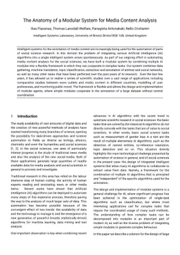 The Anatomy of a Modular System for Media Content Analysis