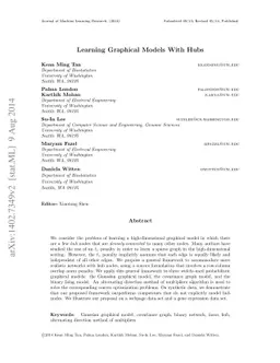 Learning Graphical Models With Hubs