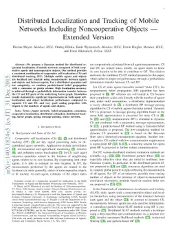 Distributed Localization and Tracking of Mobile Networks Including
  Noncooperative Objects - Extended Version