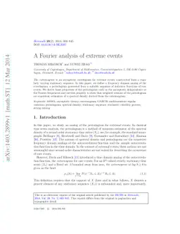 A Fourier analysis of extreme events